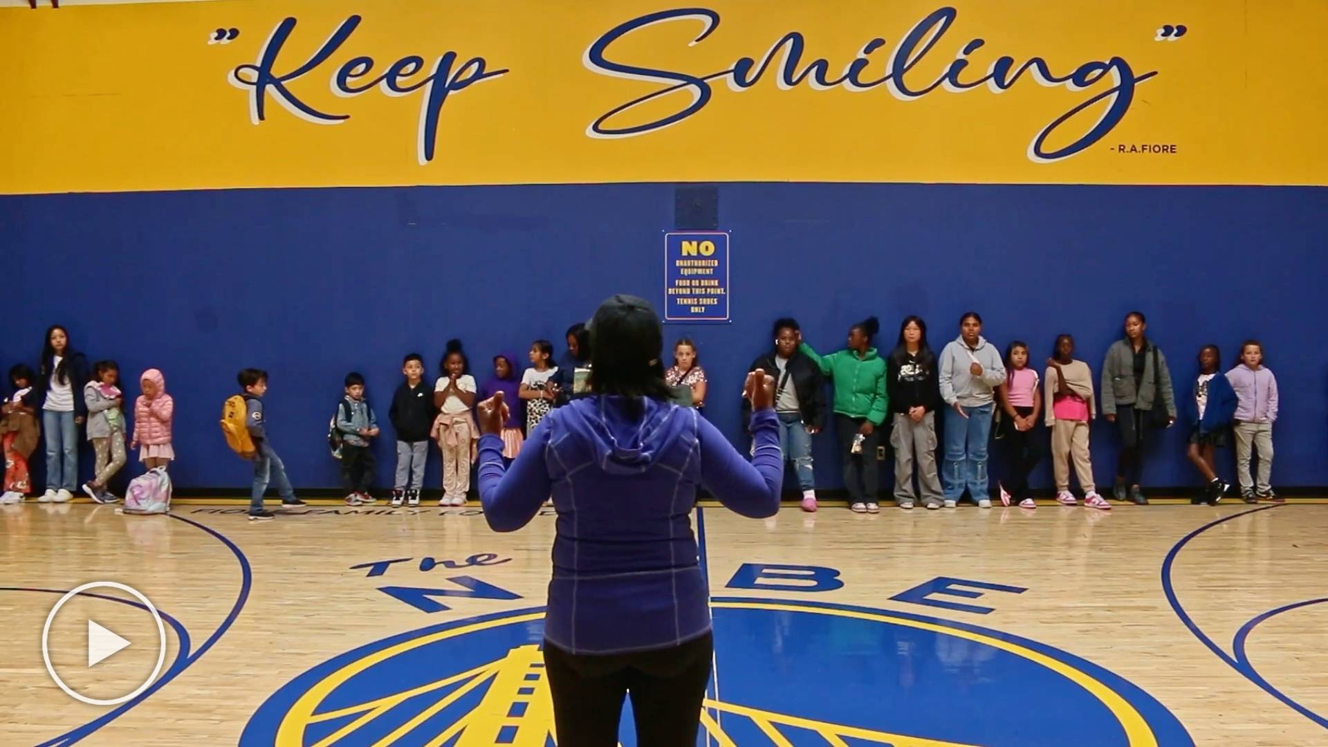 Children in a youth program